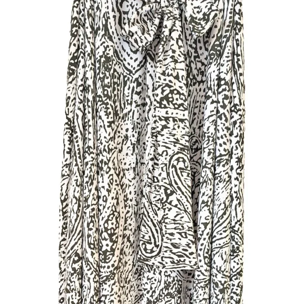 CHAUS New York Women's Long Dress Dinner Bohemia Cocktail Dress Green Be… - Picture 8 of 12